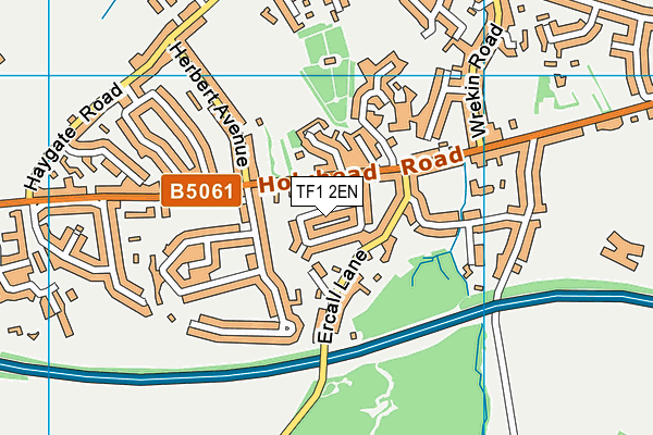 TF1 2EN map - OS VectorMap District (Ordnance Survey)