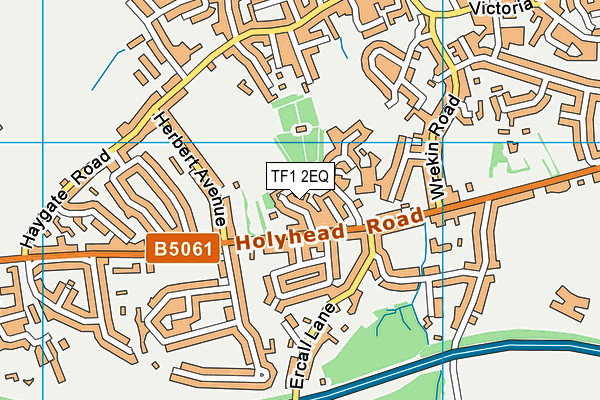TF1 2EQ map - OS VectorMap District (Ordnance Survey)