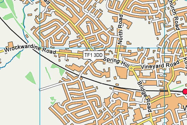 TF1 3DD map - OS VectorMap District (Ordnance Survey)