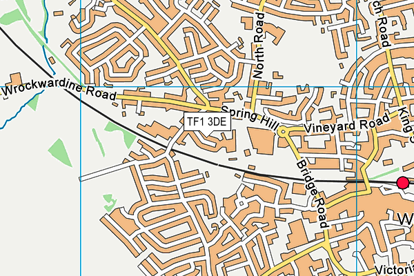 TF1 3DE map - OS VectorMap District (Ordnance Survey)