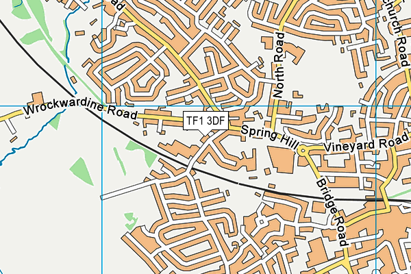 TF1 3DF map - OS VectorMap District (Ordnance Survey)