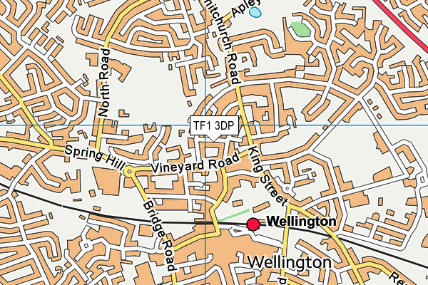 TF1 3DP map - OS VectorMap District (Ordnance Survey)