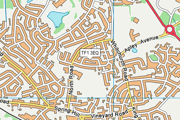 TF1 3EQ map - OS VectorMap District (Ordnance Survey)