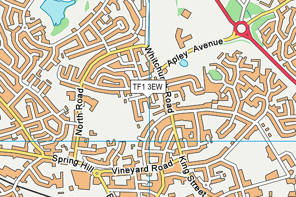 TF1 3EW map - OS VectorMap District (Ordnance Survey)