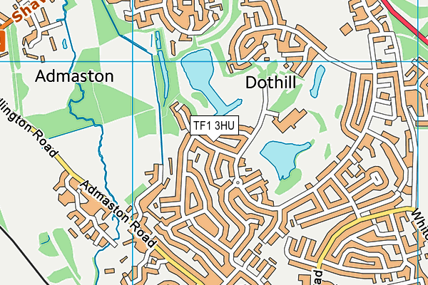 TF1 3HU map - OS VectorMap District (Ordnance Survey)