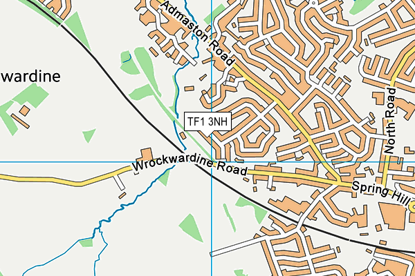 TF1 3NH map - OS VectorMap District (Ordnance Survey)