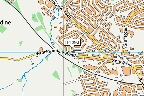 TF1 3NQ map - OS VectorMap District (Ordnance Survey)