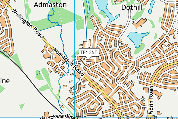 TF1 3NT map - OS VectorMap District (Ordnance Survey)