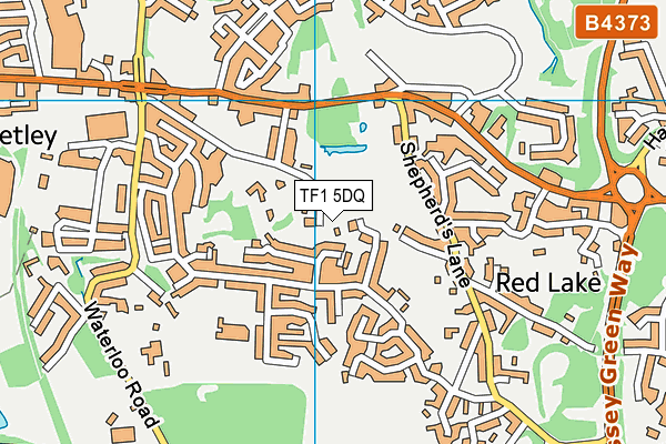 TF1 5DQ map - OS VectorMap District (Ordnance Survey)