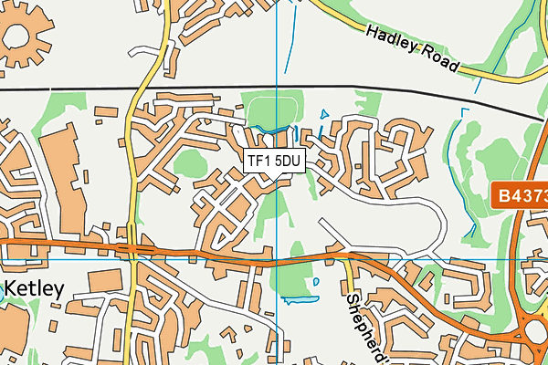 TF1 5DU map - OS VectorMap District (Ordnance Survey)