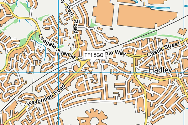 TF1 5GQ map - OS VectorMap District (Ordnance Survey)