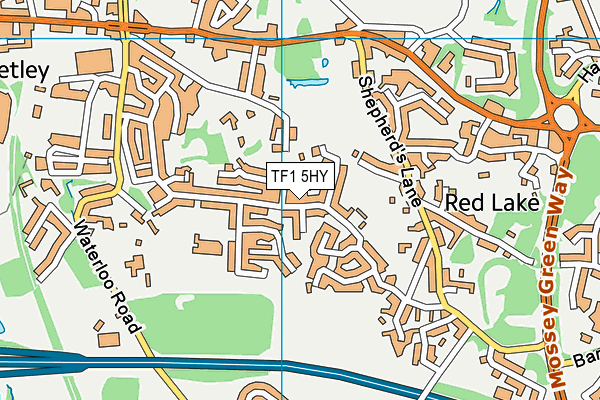 TF1 5HY map - OS VectorMap District (Ordnance Survey)