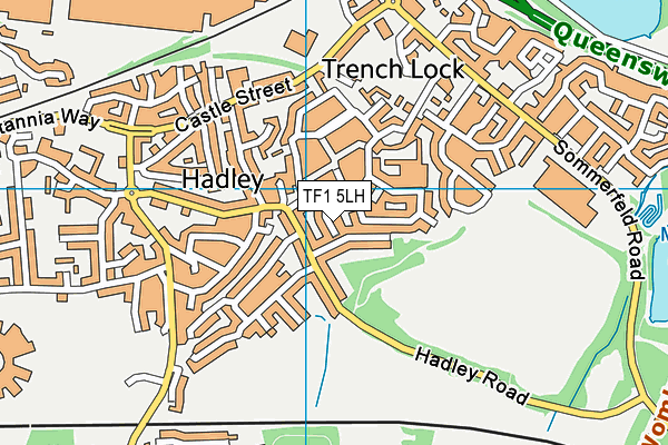 TF1 5LH map - OS VectorMap District (Ordnance Survey)