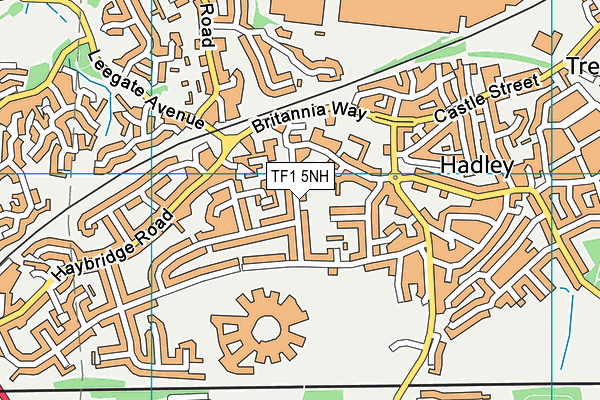 TF1 5NH map - OS VectorMap District (Ordnance Survey)