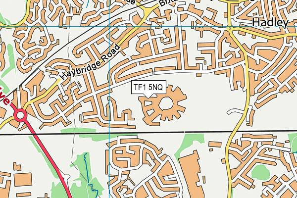 TF1 5NQ map - OS VectorMap District (Ordnance Survey)