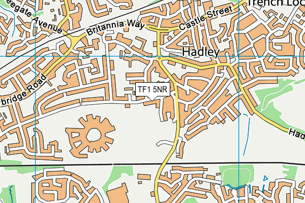 TF1 5NR map - OS VectorMap District (Ordnance Survey)
