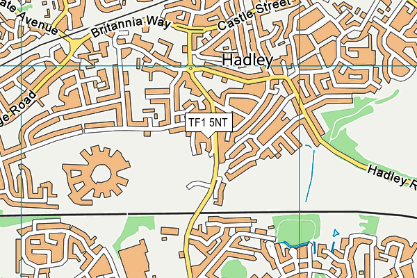 TF1 5NT map - OS VectorMap District (Ordnance Survey)