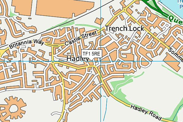 TF1 5RE map - OS VectorMap District (Ordnance Survey)
