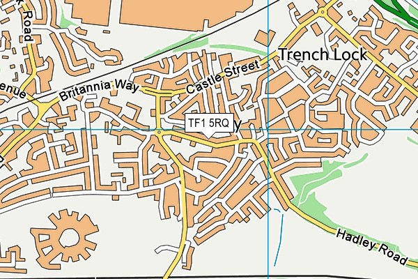 TF1 5RQ map - OS VectorMap District (Ordnance Survey)