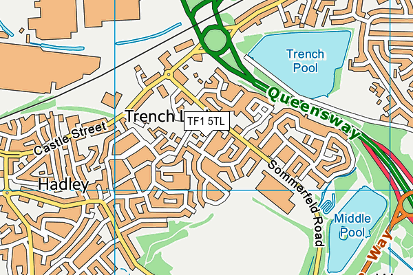 TF1 5TL map - OS VectorMap District (Ordnance Survey)