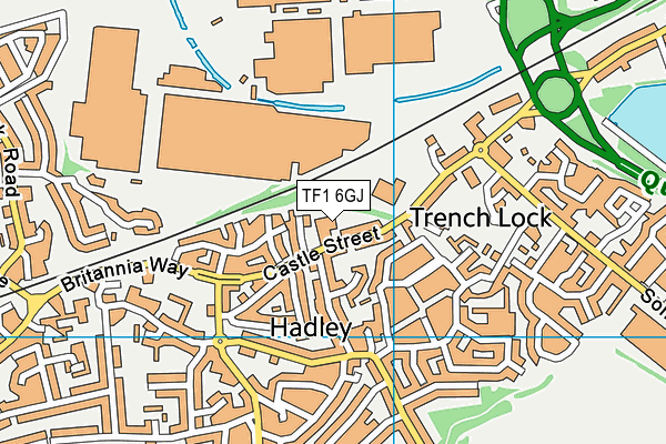 TF1 6GJ map - OS VectorMap District (Ordnance Survey)