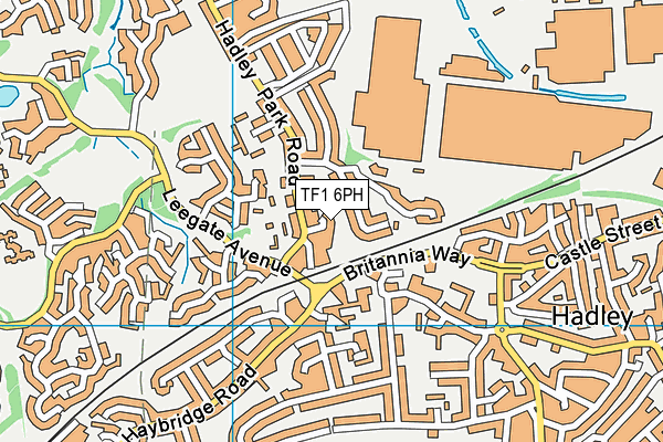 TF1 6PH map - OS VectorMap District (Ordnance Survey)