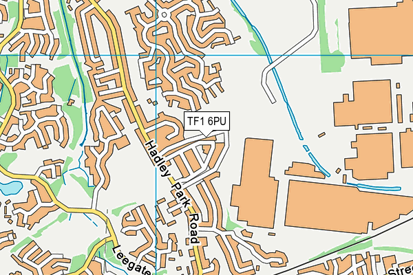 TF1 6PU map - OS VectorMap District (Ordnance Survey)