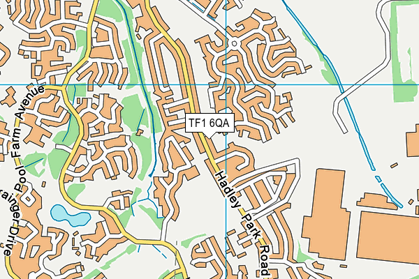 TF1 6QA map - OS VectorMap District (Ordnance Survey)