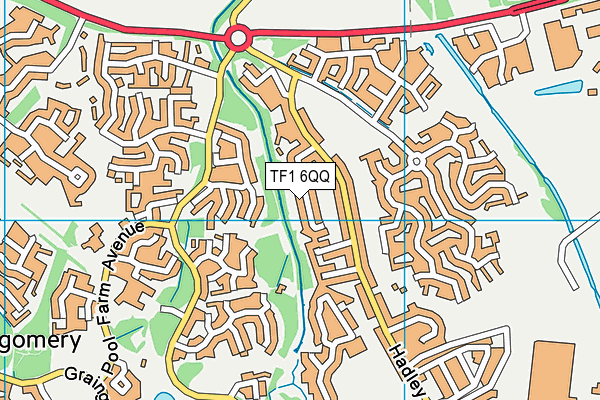 TF1 6QQ map - OS VectorMap District (Ordnance Survey)