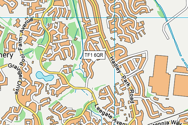 TF1 6QR map - OS VectorMap District (Ordnance Survey)