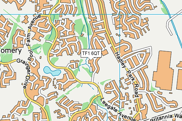 TF1 6QT map - OS VectorMap District (Ordnance Survey)