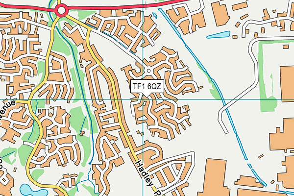 TF1 6QZ map - OS VectorMap District (Ordnance Survey)