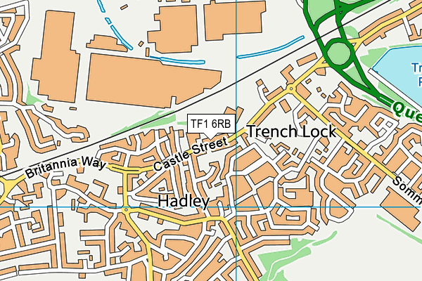 TF1 6RB map - OS VectorMap District (Ordnance Survey)