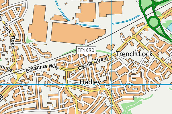 TF1 6RD map - OS VectorMap District (Ordnance Survey)
