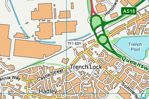 TF1 6SY map - OS VectorMap District (Ordnance Survey)