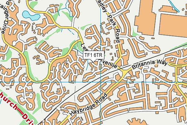 TF1 6TR map - OS VectorMap District (Ordnance Survey)