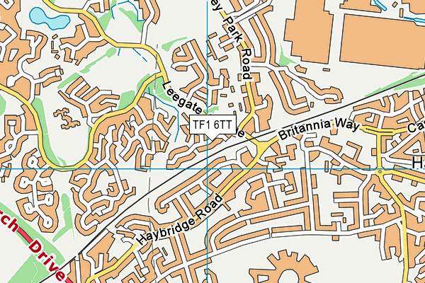TF1 6TT map - OS VectorMap District (Ordnance Survey)