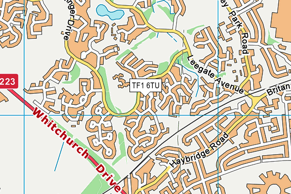 TF1 6TU map - OS VectorMap District (Ordnance Survey)