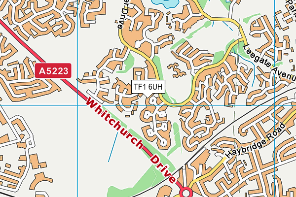 TF1 6UH map - OS VectorMap District (Ordnance Survey)