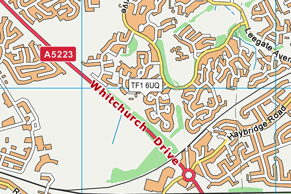 TF1 6UQ map - OS VectorMap District (Ordnance Survey)