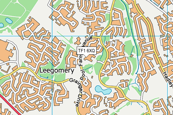 TF1 6XQ map - OS VectorMap District (Ordnance Survey)