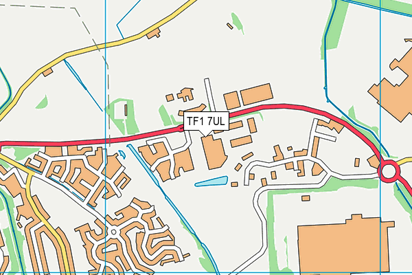 TF1 7UL map - OS VectorMap District (Ordnance Survey)