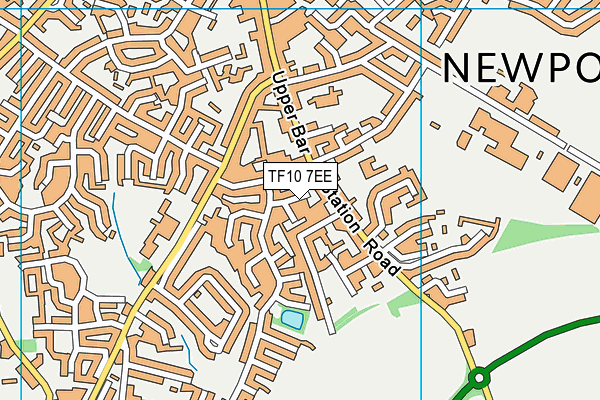 TF10 7EE map - OS VectorMap District (Ordnance Survey)