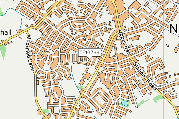 TF10 7HH map - OS VectorMap District (Ordnance Survey)