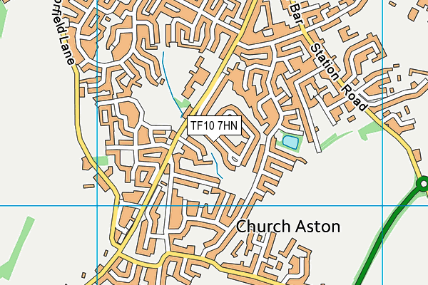 TF10 7HN map - OS VectorMap District (Ordnance Survey)
