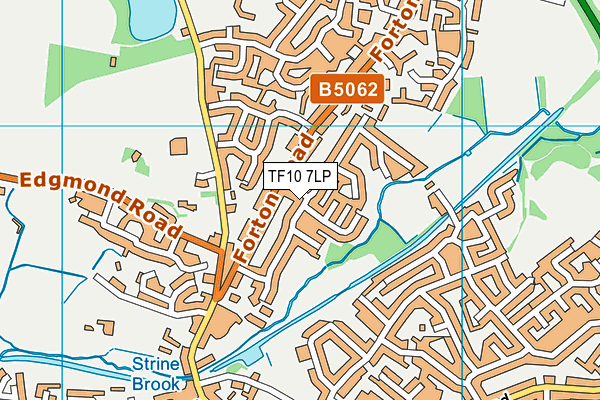 TF10 7LP map - OS VectorMap District (Ordnance Survey)