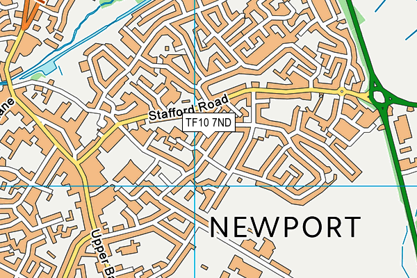 TF10 7ND map - OS VectorMap District (Ordnance Survey)