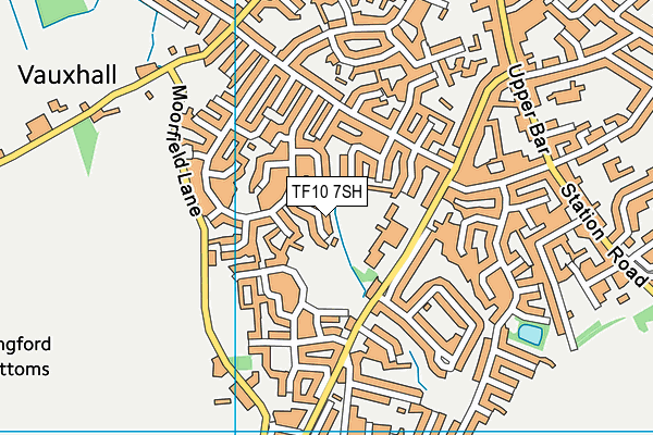 TF10 7SH map - OS VectorMap District (Ordnance Survey)