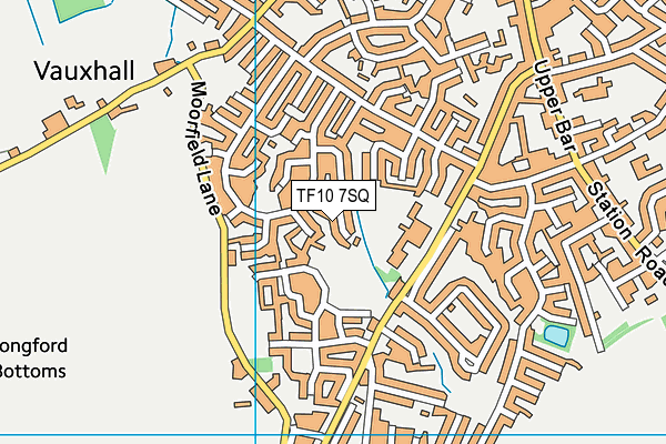 TF10 7SQ map - OS VectorMap District (Ordnance Survey)
