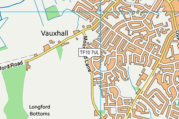 TF10 7UL map - OS VectorMap District (Ordnance Survey)